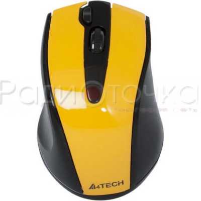 Мышь беспроводная A4Tech G9-500F-2, желтый, V-Track
