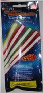 Неоновый свет Палочка-кольцо на руку 12шт/уп D=5мм, L=20см