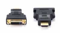 Переходник HDMI штекер - DVI-D гнездо Gembird A-HDMI-DVI-3, 19M/25F, Gold