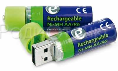 Аккумулятор Energenie AA со встроенным USB разъемом для заряда 1.2V*1500mAh