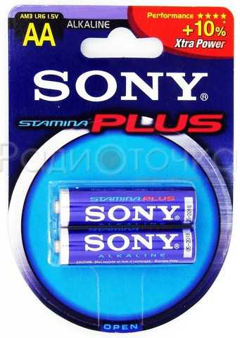 Элемент питания Sony Stamina Plus LR6/316 BL2