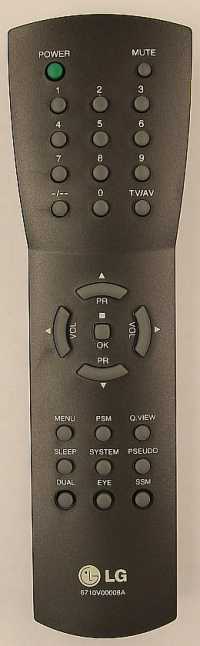 Пульт ДУ LG 6710V00008A, B оригинал (GoldStar)