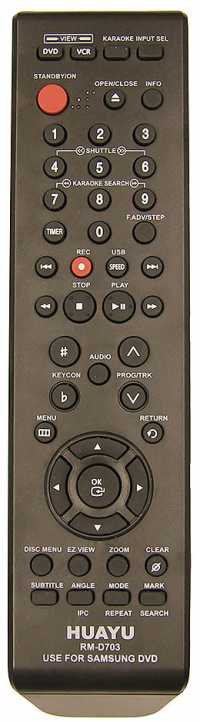 Пульт ДУ Samsung RM-D703 (DVD-универс) (корпус 00052E)