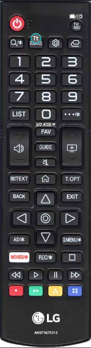 Пульт ДУ LG AKB75675312, оригинал
