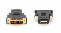 Переходник HDMI штекер - DVI-D штекер Gembird A-HDMI-DVI-1, 19M/19M, Gold