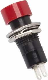 Кнопка круглая красная с фиксацией PBS-16A (250V, 1A)