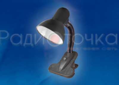 Светильник прищепка Uniel TLI-202 60W Е27 металл/пластик черный