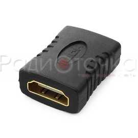 Переходник HDMI-HDMI Gembird A-HDMI-FF, 19F/19F, Gold