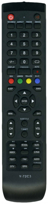 Пульт ДУ Supra Y-72C3 (STV-LC19T410WL), (Aiwa, ECON, GoldStar, Harper, ORION, Skyline)