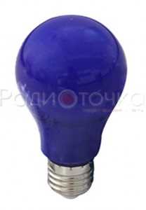 Лампа Ecola A60 E27 12W синяя 360° 110x60