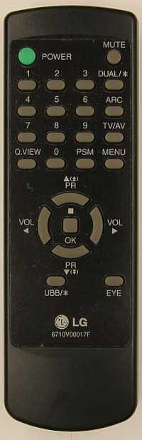 Пульт ДУ LG 6710V00017F, оригинал