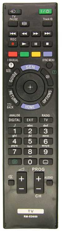 Пульт ДУ SONY RM-ED050 (без 3D), RM-ED047(3D), (RM-L1165 (3D) универс)