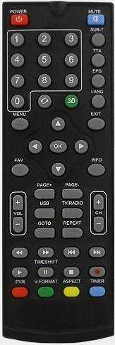 Пульт ДУ SAT SkyVision T2202 HD / T2603 ( World Vision )