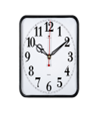 Часы настенные "Рубин" Классика (квадрат 19х19см, корпус черный) 1918-108