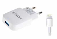 З/У MOXOM 2.1A USB+ кабель Apple 8-pin KH-06