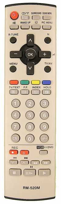 Пульт ДУ Panasonic RM-520 (универс), (корпус N2QAJB000080)