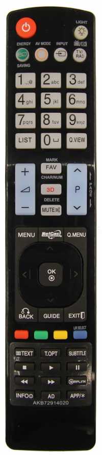 Пульт ДУ LG AKB72914020 / AKB72914029 / AKB72914039, (RM-L999 универс)