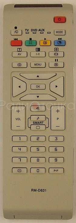 Пульт ДУ PHILIPS RM-D631 LCD (универс) (корпус RC-1683701)