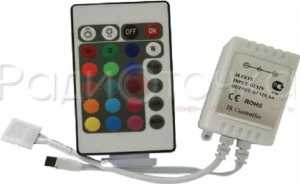 Контроллер для RGB лент Ecola  72W 12V 6A c ИК пультом