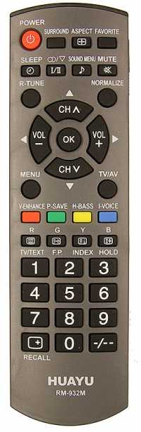 Пульт ДУ Panasonic RM-932M (универс), (корпус  N2QAHB000073)