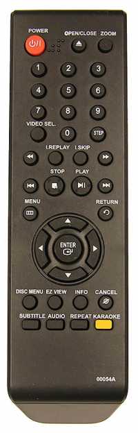 Пульт ДУ Samsung 00054A, AK59-00054А, 00072А, AK59-00072А (DVD), RM-D673 (DVD-универс)