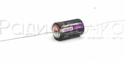 Элемент питания GoPower 14250/CNA 1/2AA  3.6V (усы)