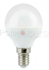 Лампа Ecola G45 E14 220V 7W 2700 75x45 шар Premium