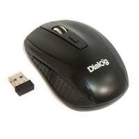 Мышь беспроводная Dialog Pointer MROP-01U RF 2.4G, USB, черная, 5 кнопок + ролик прокрутки