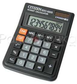 Калькулятор настольный Citizen SDC-022S (10 разряд.)