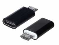 Переходник штекер micro USB - гнездо Type-C (OTG) OT-SMA08