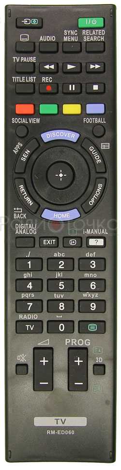 Пульт ДУ SONY RM-ED060 (3D), RM-ED061 (без 3D)