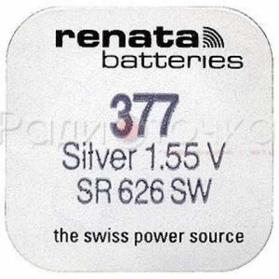 Элемент питания Renata  R377 (SR626SW) G4 BL1