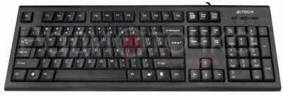 Клавиатура A4Tech KRS-85, закругл. клавиши, черная, USB