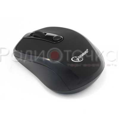 Мышь беспроводная Gembird MUSW-005, 2.4Ггц, мини-приемник, 3 кн.+колесо-кнопка