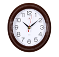Часы настенные "Рубин" Классика (круг d=21см, корпус коричневый)