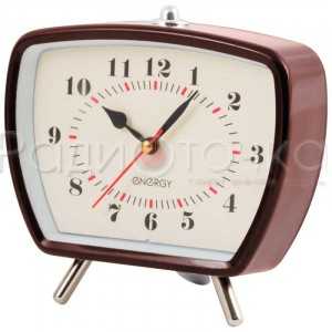 Будильник Energy EA-01 (14,6*6,6*14,1см, металл, AA*1шт нет в компл.)