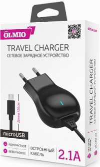 З/У Olmio 2.1 A USB-micro