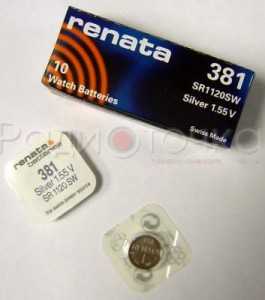 Элемент питания Renata  R381/391 (SR1120SW) G8 BL1