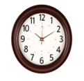 Часы настенные "Рубин" Классика (круг d=21см, корпус коричневый) 2121-008