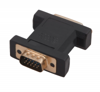 Переходник VGA штекер - DVI-I гнездо, пластик, gold, Rexant