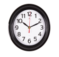 Часы настенные "Рубин" Классика (круг d=21см, корпус черный)