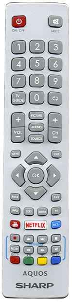 Пульт ДУ Sharp SHW/RMC/0115, 3D (Aquos), (ИК пульт), оригинал
