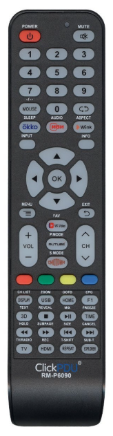 Пульт ДУ HI RM-P6090 ClickPdu  (универс), (Irbis, Olto)