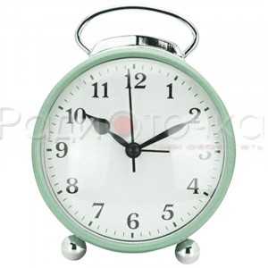 Будильник HomeStar HC-03 мята (10,3*5*11,4см, пластик, АА*1шт нет в компл.)