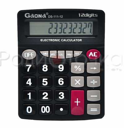Калькулятор настольный GAONA DS-111-12 (12разр)