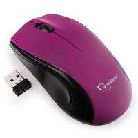 Мышь беспроводная Gembird MUSW-320-P фиолетовый 1000 dpi, 2кн.+колесо-кнопка