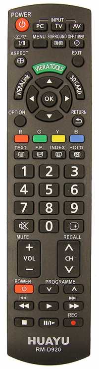 Пульт ДУ Panasonic RM-D920 (универс), (корпус N2QAYB000399 / N2QAYB000370)