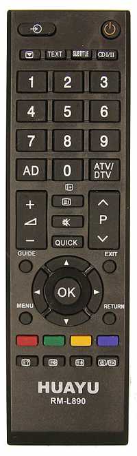 Пульт ДУ TOSHIBA RM-L890 LCD (универс) (корпус CT-90326)