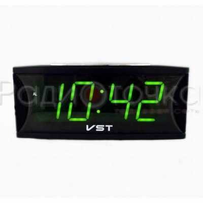Часы VST719-2 (зел.цифры)