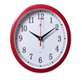 Часы настенные "Рубин" Классика (круг d=22см, корпус красный)